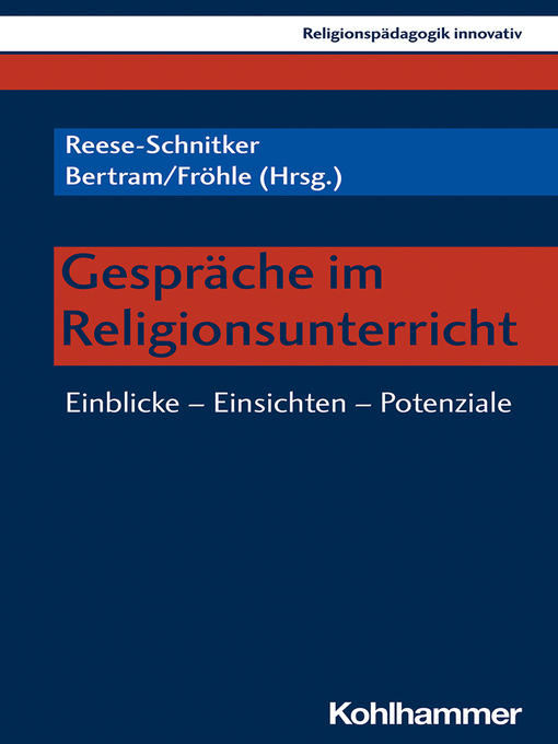 Title details for Gespräche im Religionsunterricht by Annegret Reese-Schnitker - Available